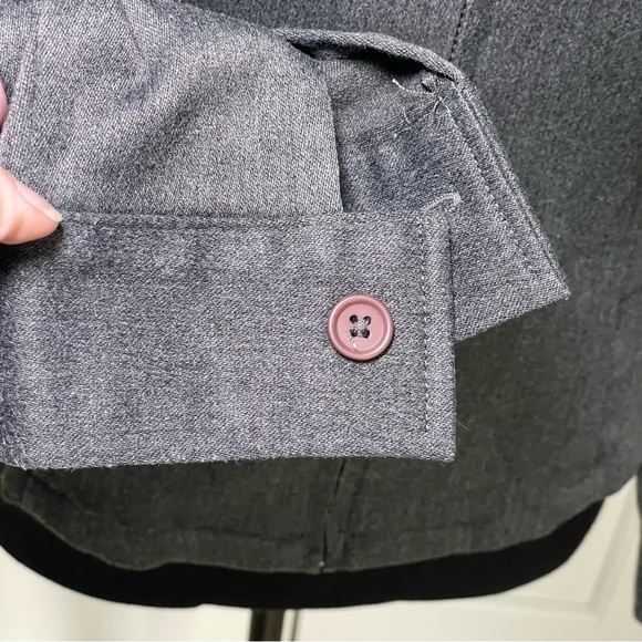 Vintage Express Classic Zip-Front Women's Jacket in Charcoal Gray Size 5/6 - Picture 4 of 8